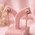 Rosé Cascade Butterfly Drop Earrings